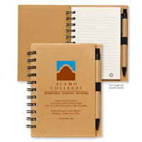 Larger Size Eco Inspired Jotter Notepad Notebook with Paper Pen